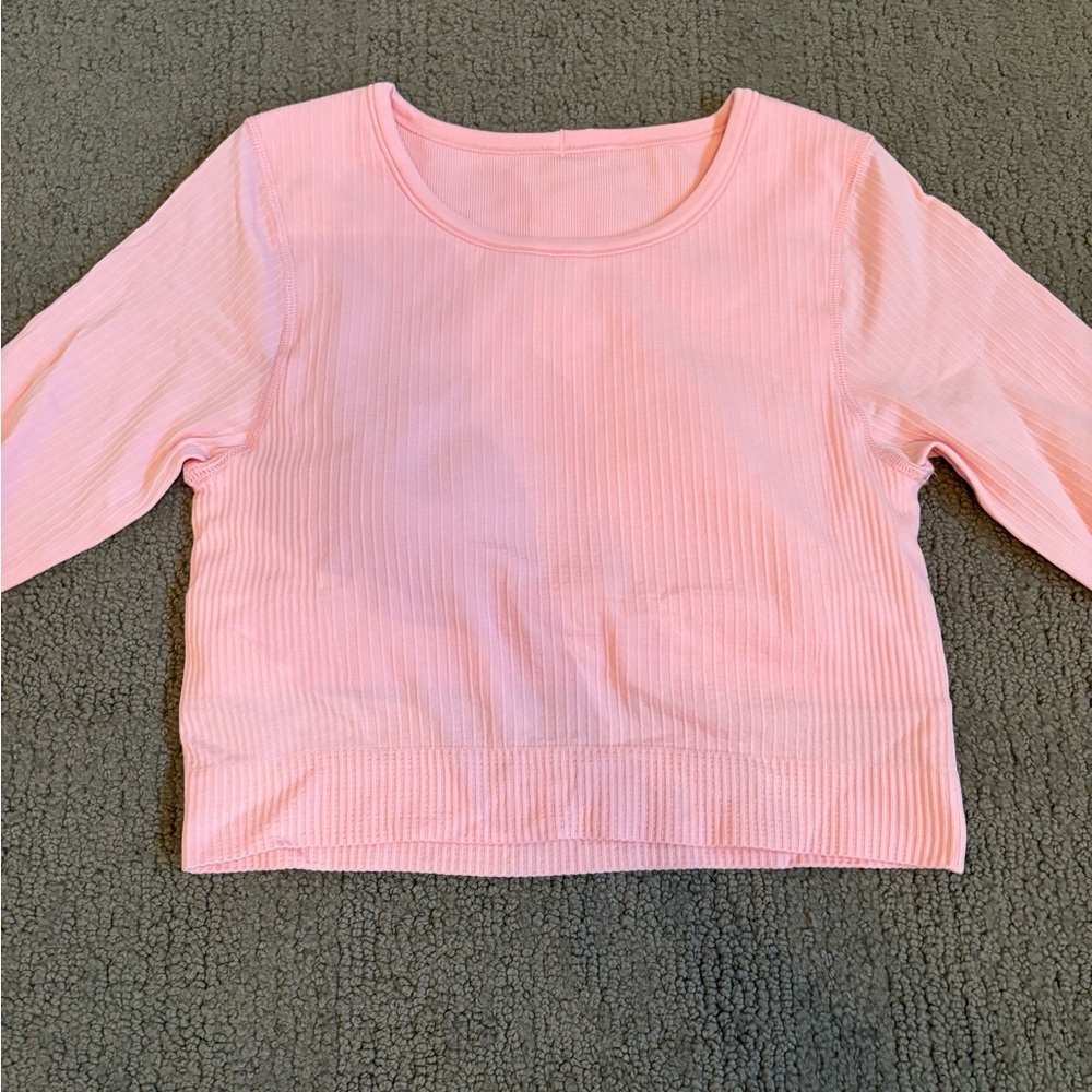 Lululemon Ebb to street cropped long sleeve